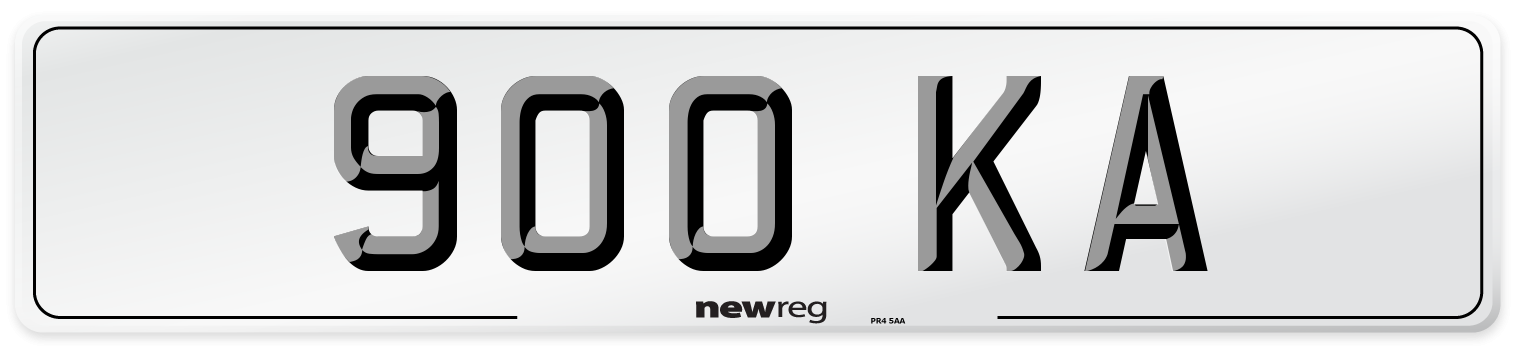 900 KA Number Plate from New Reg